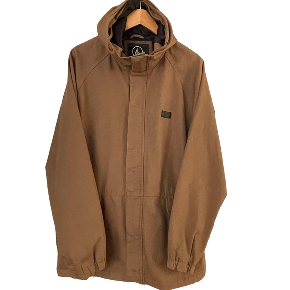 Volcom coat/jacket size Xl Dark tan - Picture 9 of 10